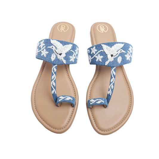 Denim Bird Kolhapuri