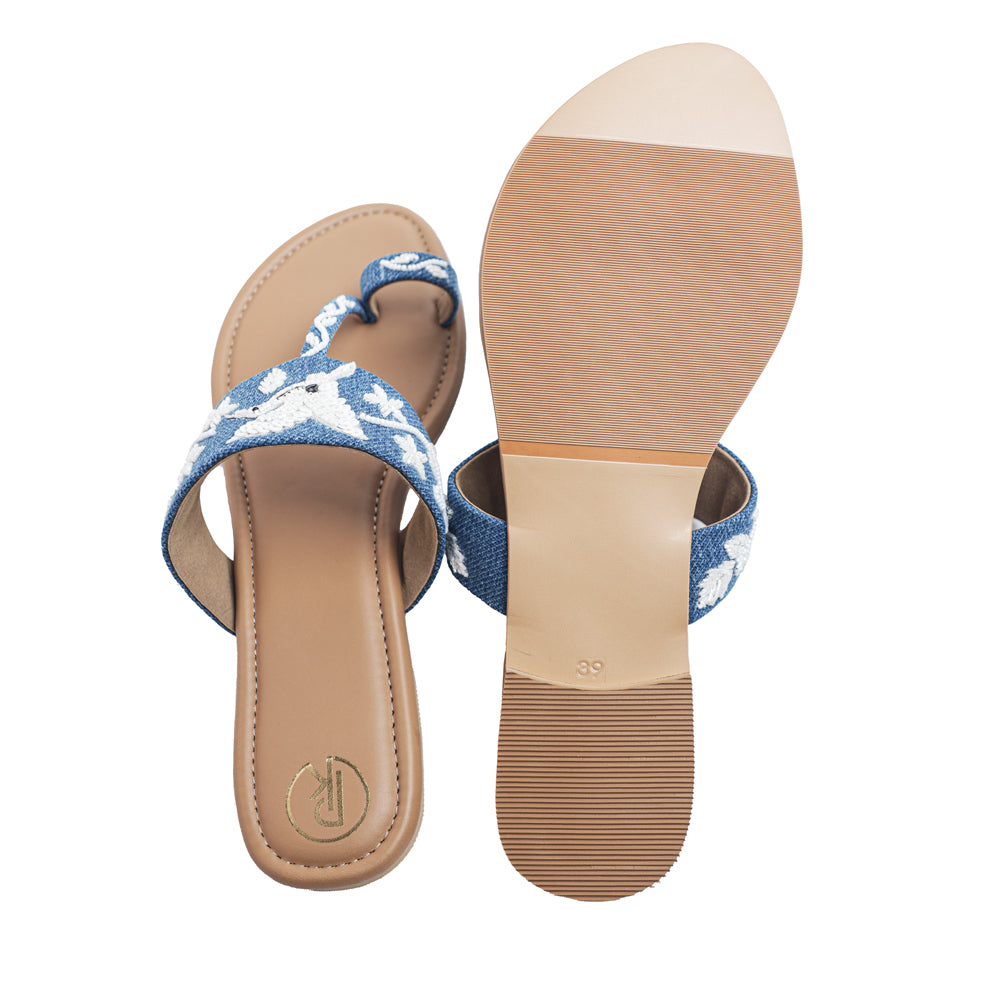 Denim Bird Kolhapuri