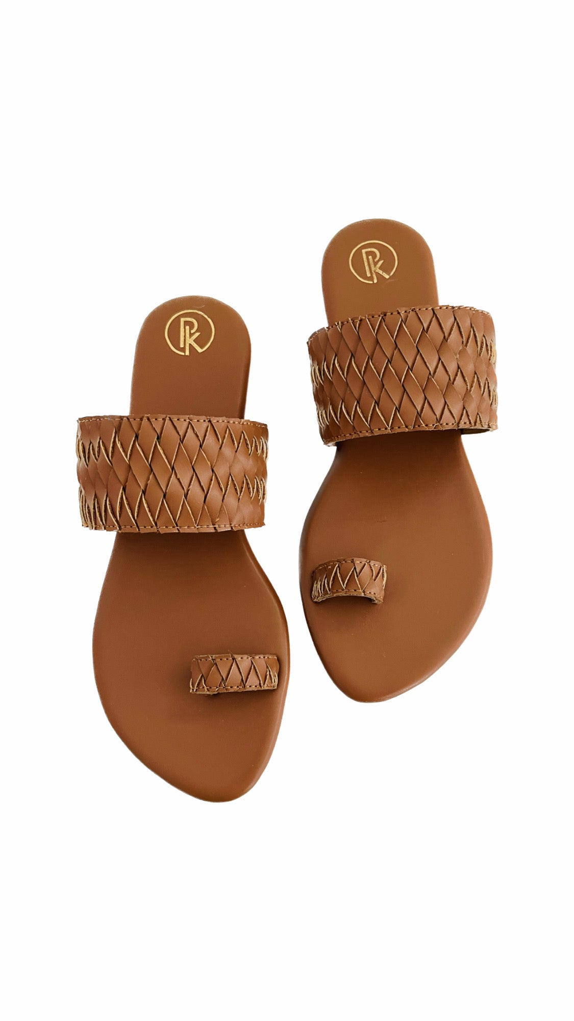 Silver & Gold criss cross flats