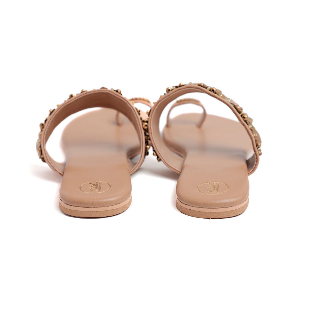 Tan Bohemian Thumb Flats