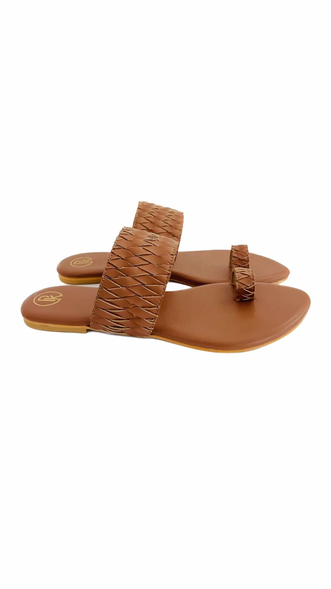 Silver & Gold criss cross flats