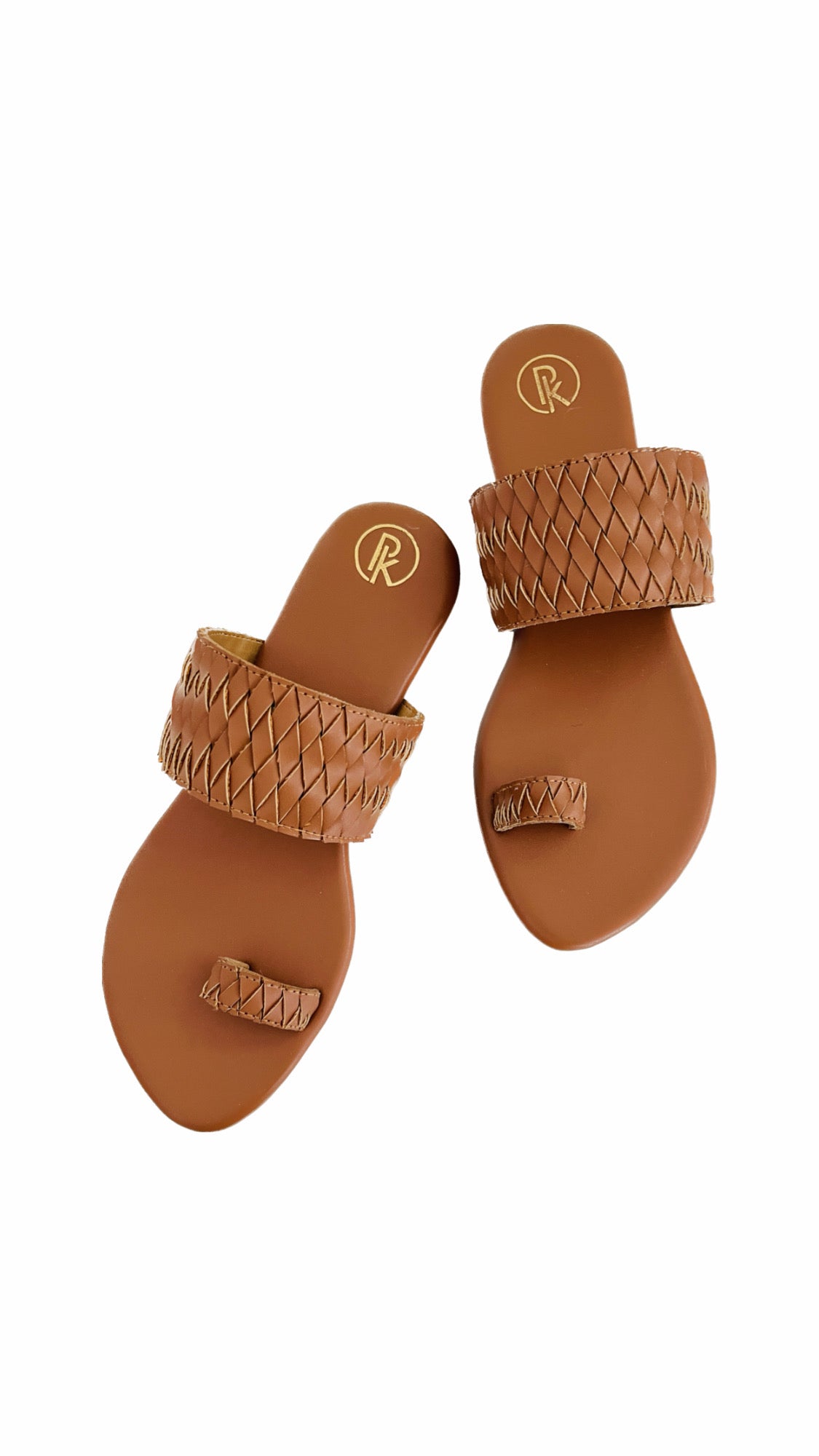Silver & Gold criss cross flats
