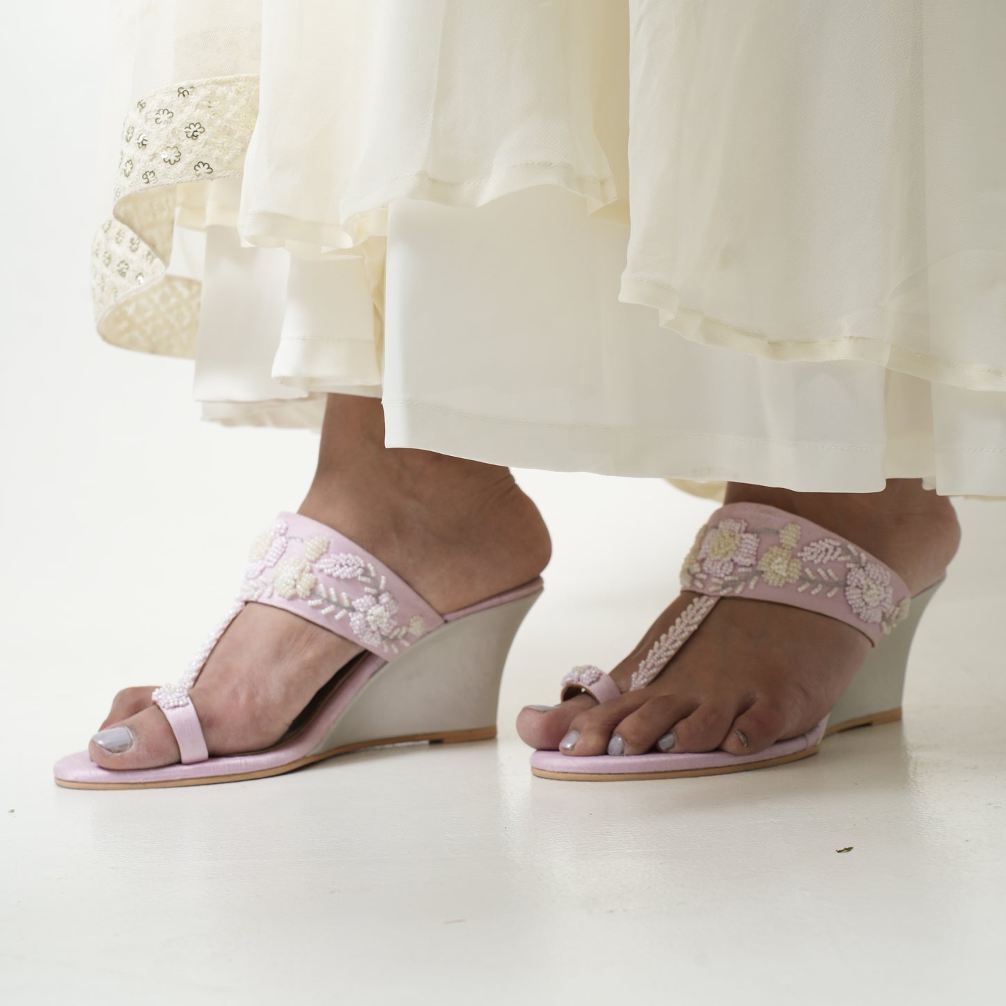 Blush Pink Rose wedges