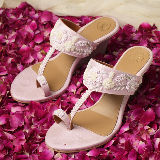 Blush Pink Rose wedges