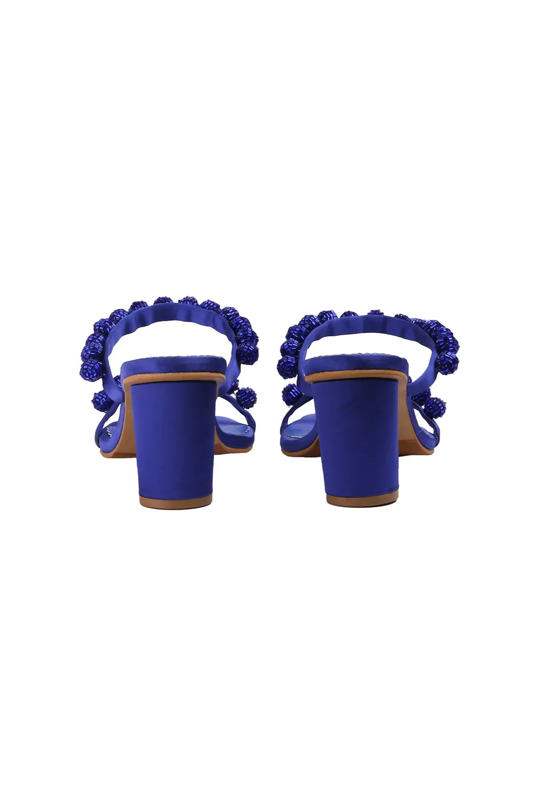 Blue Burano Block Heels
