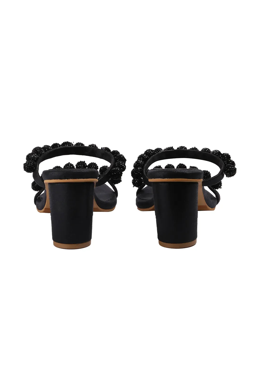 Black Burano Block Heels