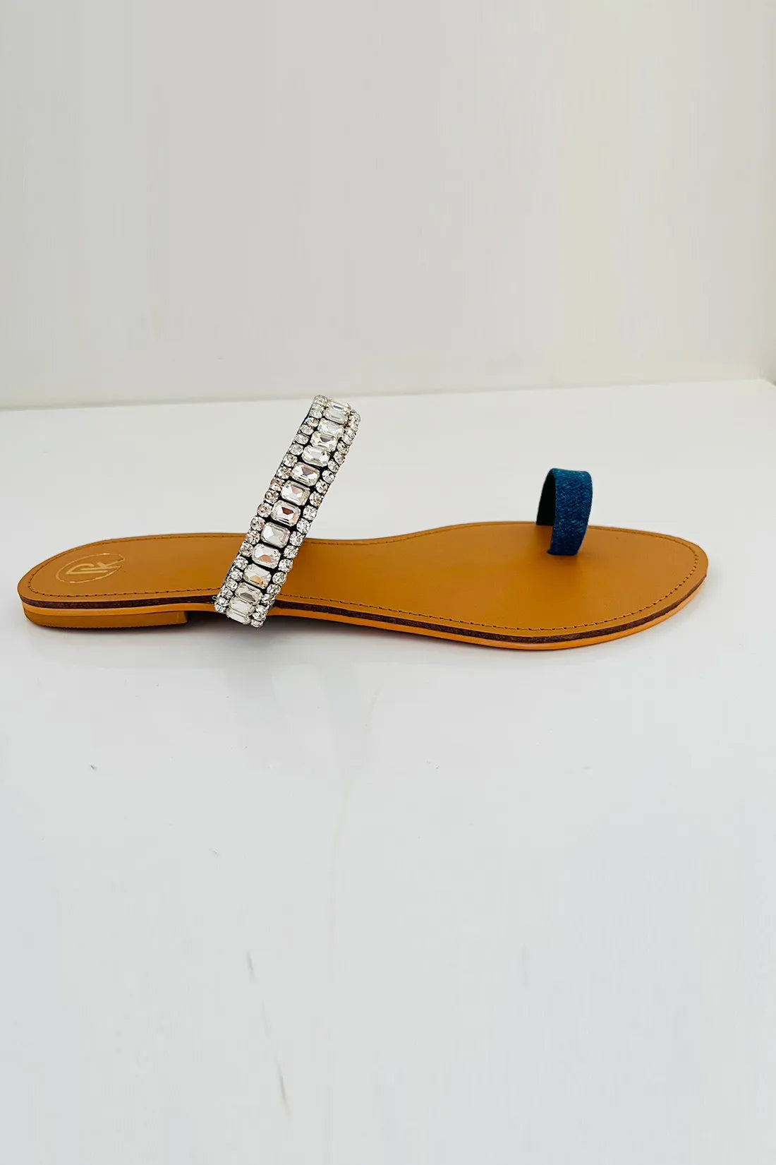Denim Thumb Flats