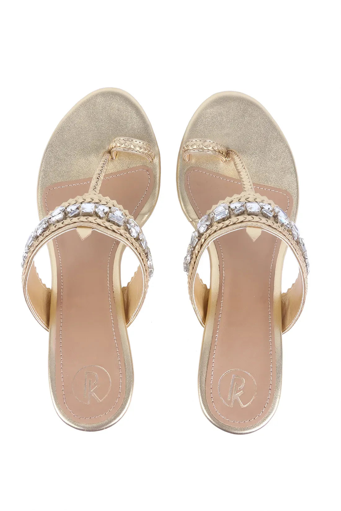 Gold Embellished Heels