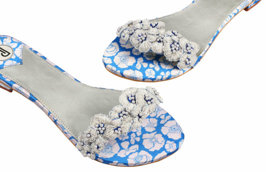 Blue Poppy Sandals