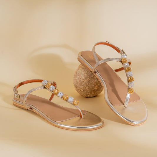 Burano T Strap Flats