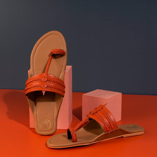 Ortan Color Block Kolhapuri