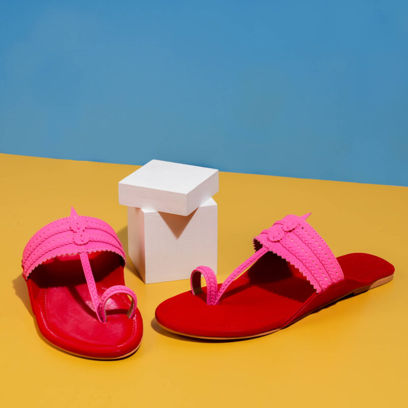 Pire Color Block Kolhapuri