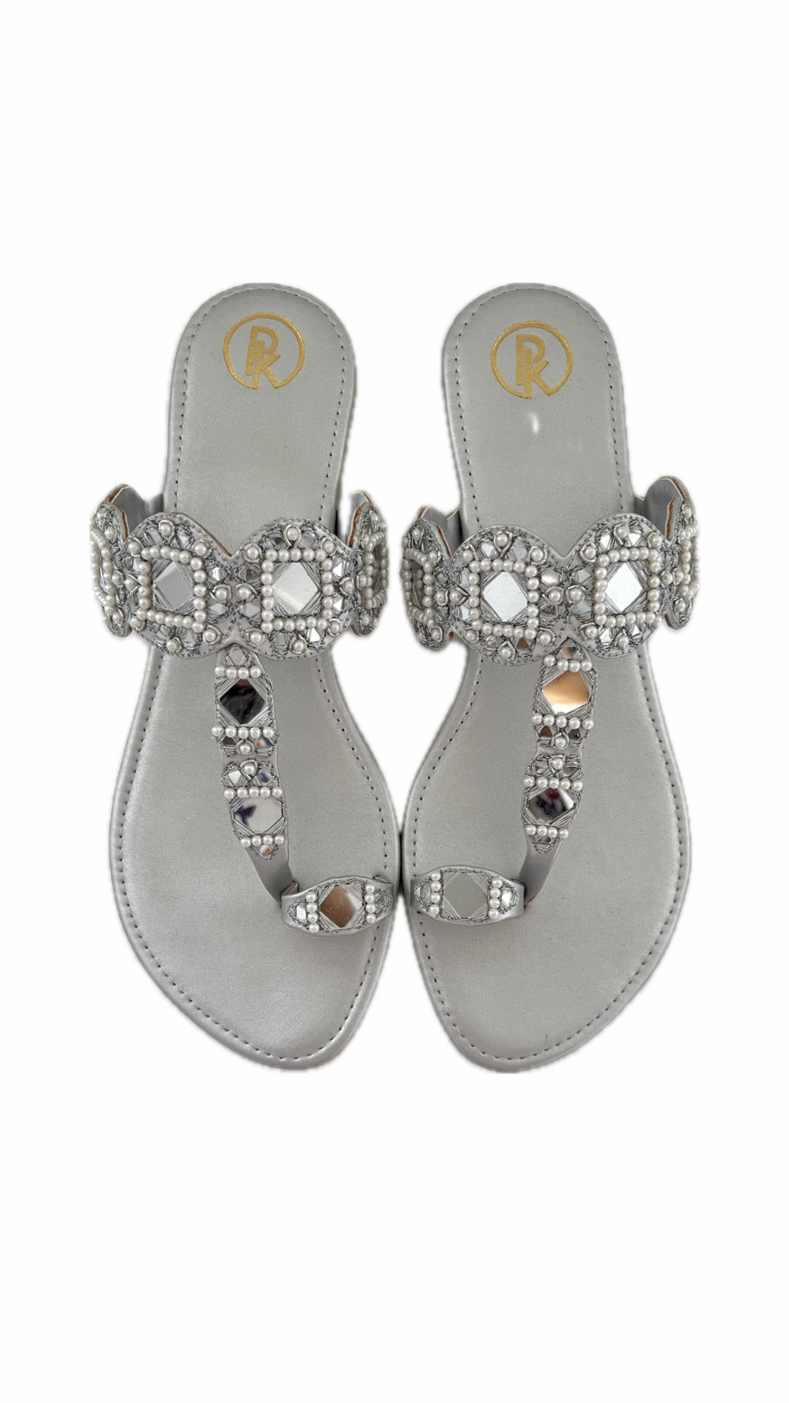 Silver Sheesha Kolhapuri Flats