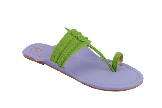 Nela Color Block Kolhapuri