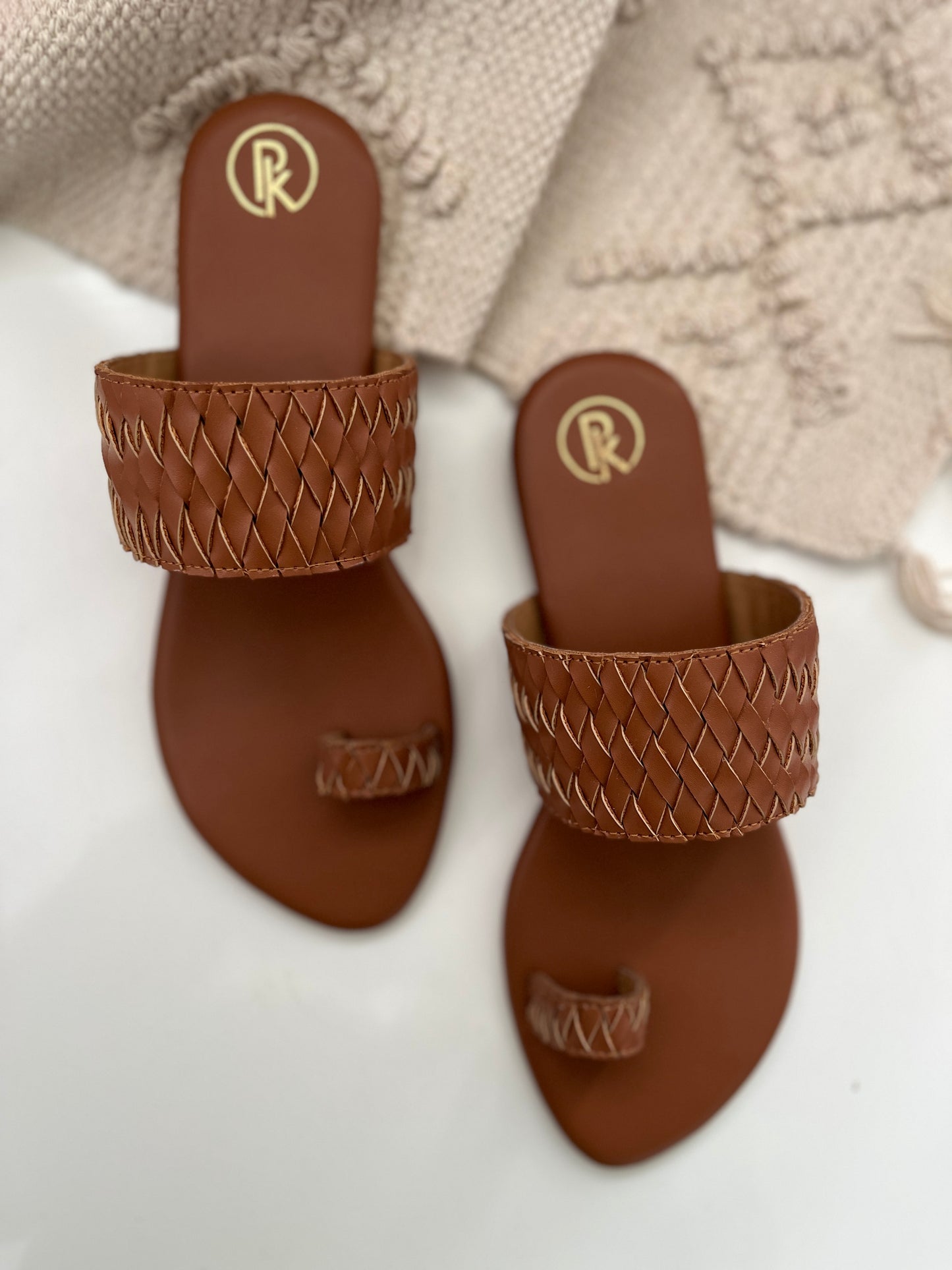 Silver & Gold criss cross flats