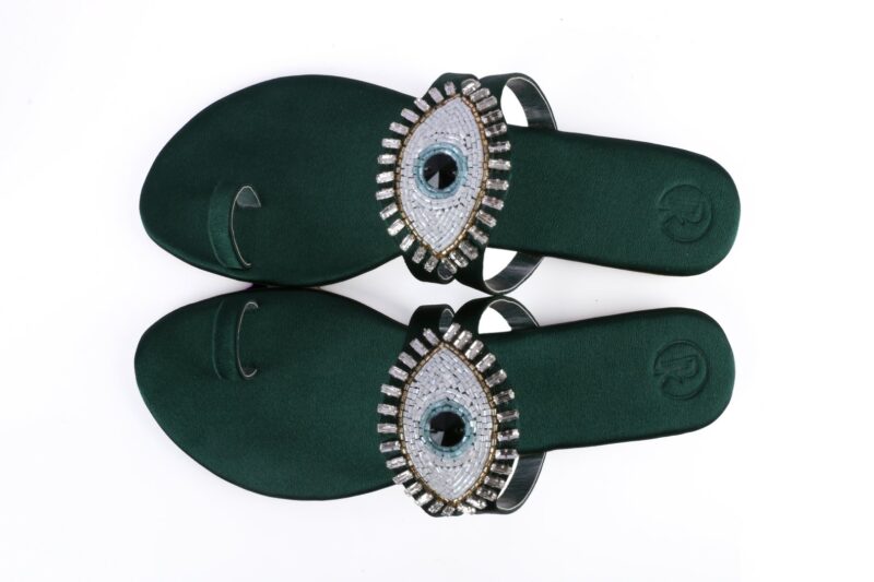 Green Evil Eye Flats