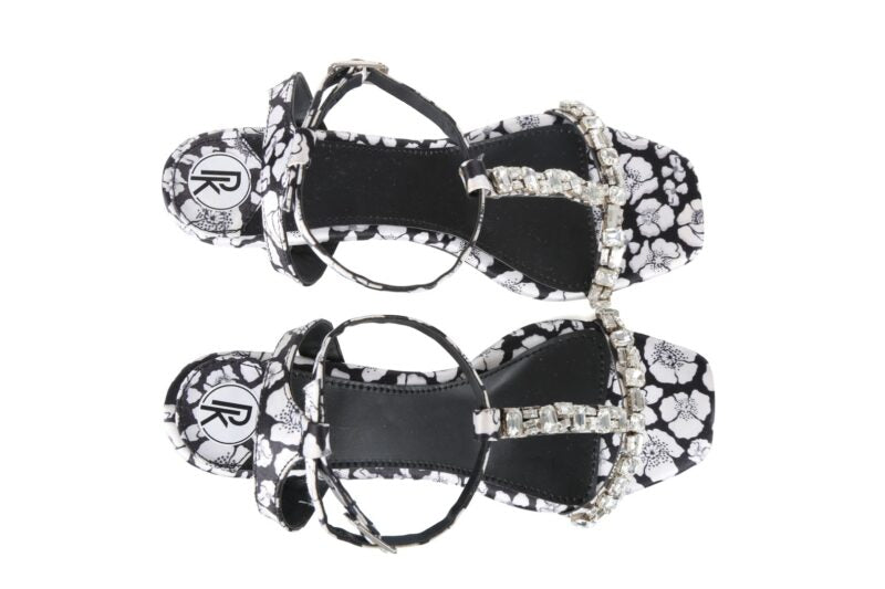 Black Poppy Heels