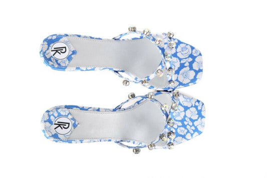 Blue Poppy Heels