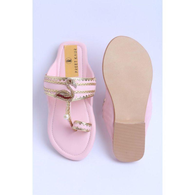 Baby Pink Flamingoes Kolhapuri