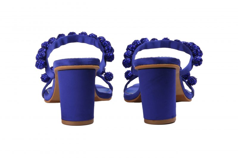 Blue Burano Block Heels