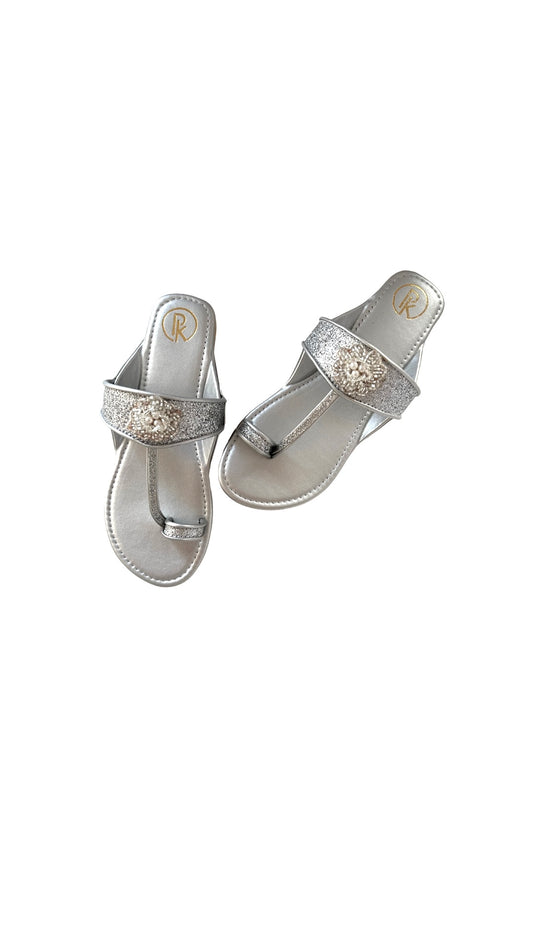 Silver Flower Kolhapuri