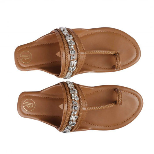 Embellished Kolhapuri Flats