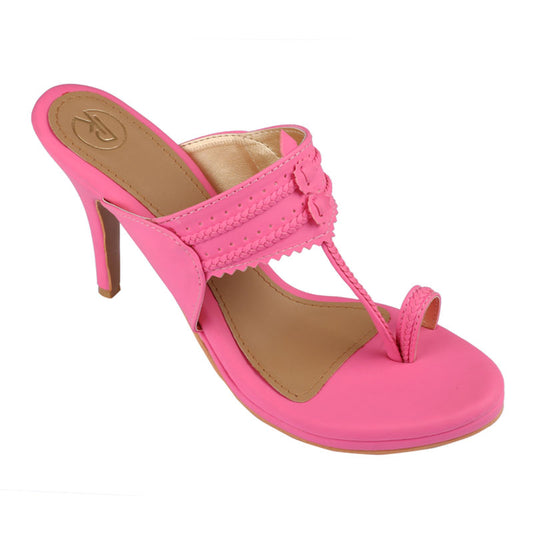 Neon Kolhapuri Heels