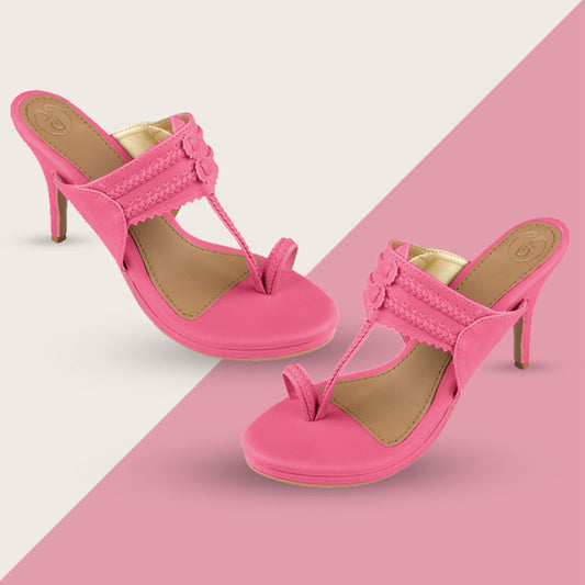 Neon Kolhapuri Heels