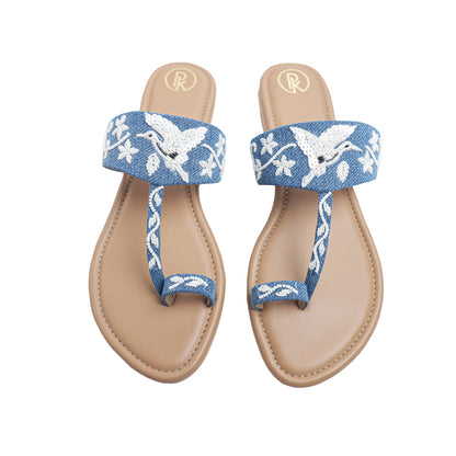 Denim Bird Kolhapuri