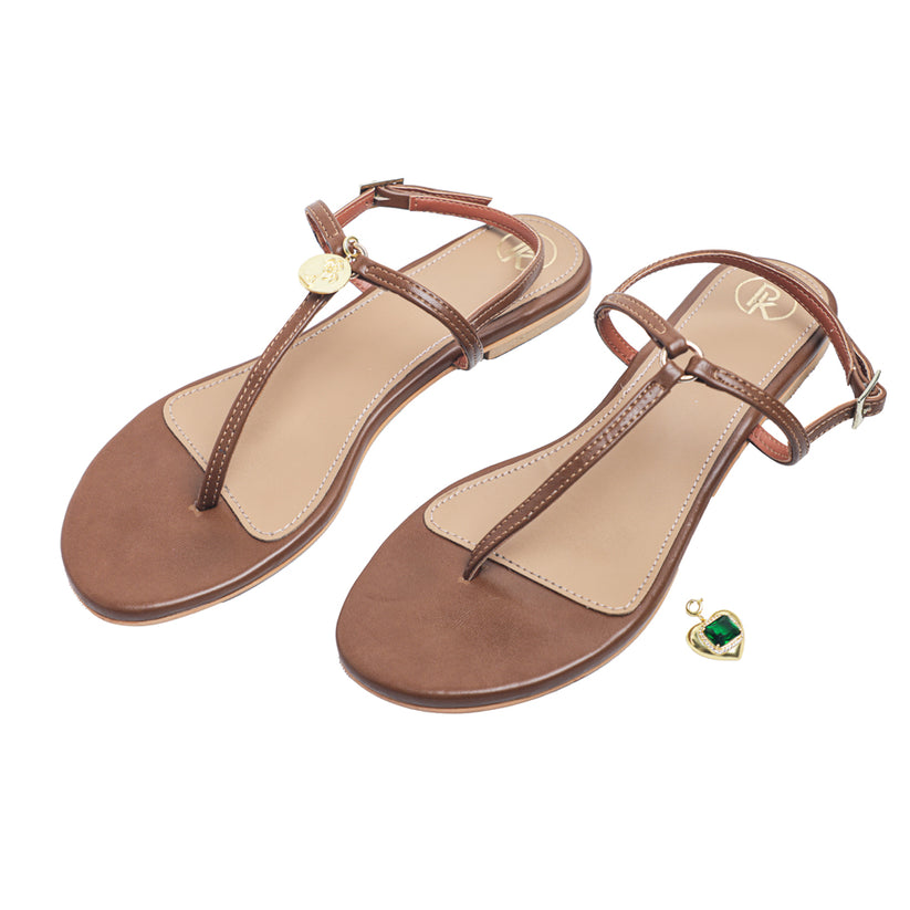 The Charms brown flats for multi-event wedding wear