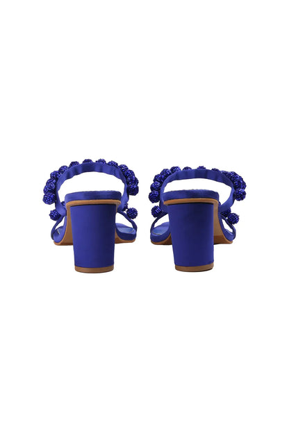 Blue Burano Block Heels