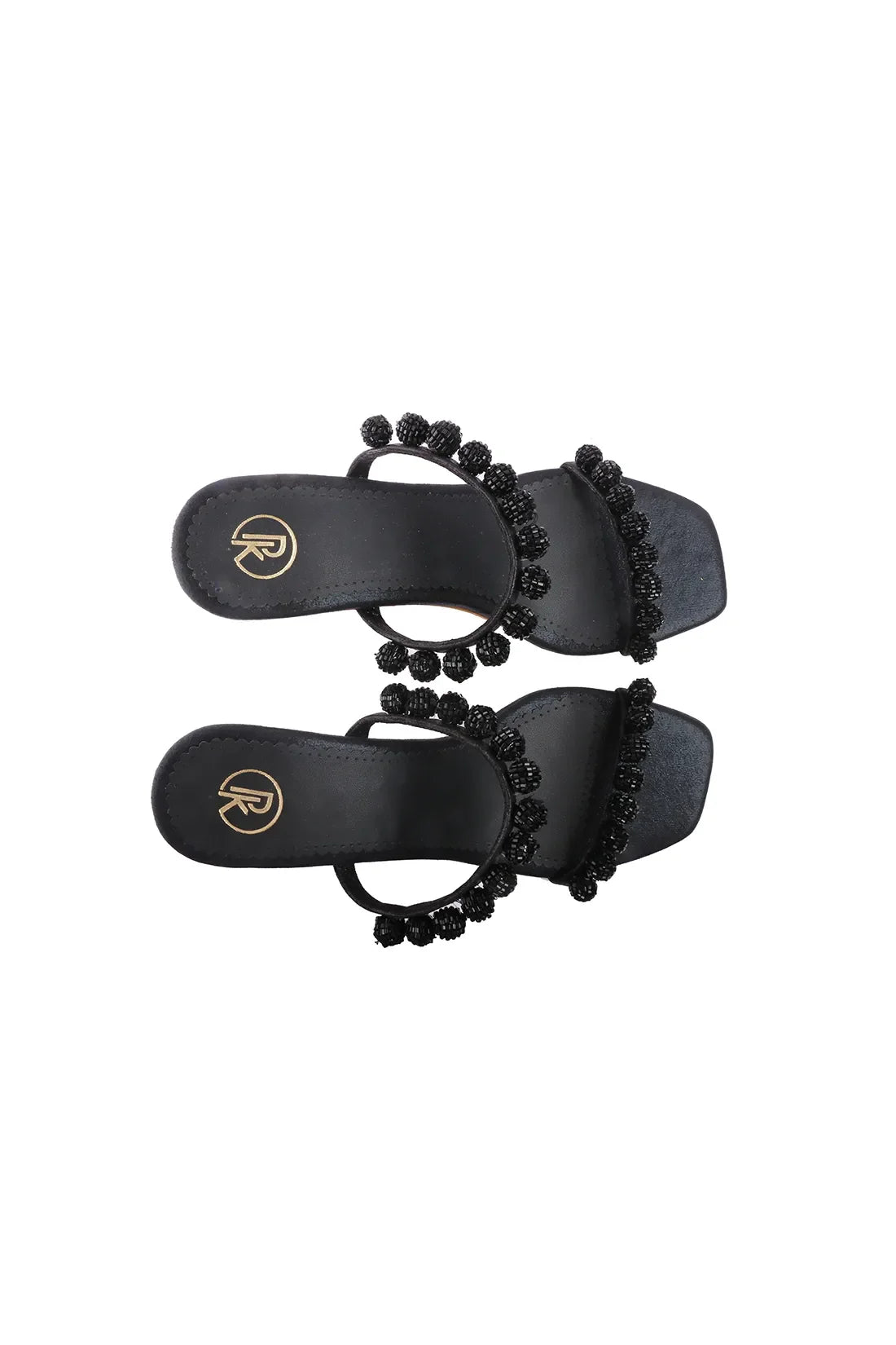Black Burano Block Heels