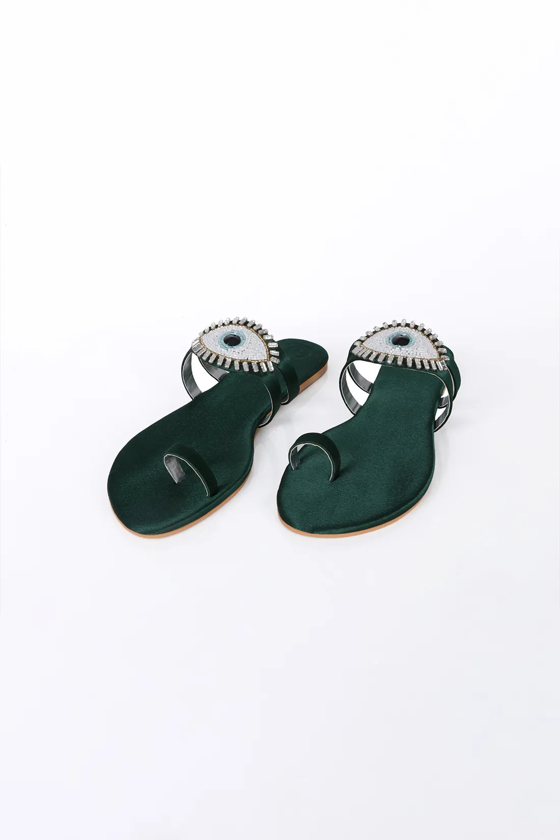 Green Evil Eye Flats