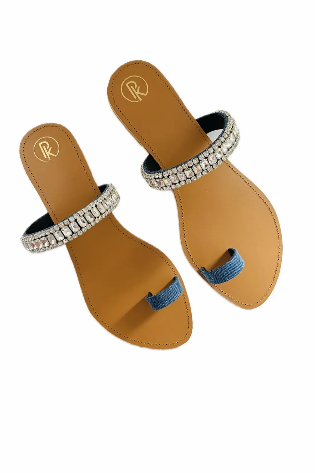 Denim Thumb Flats