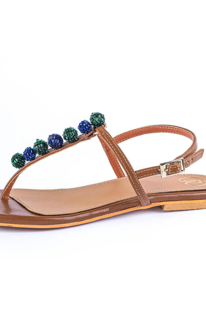 Burano T Strap Flats