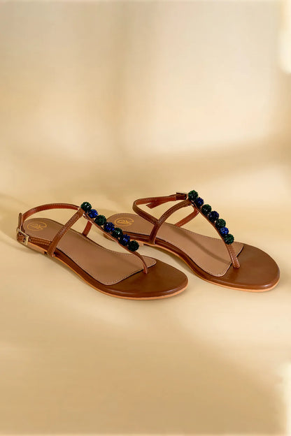 Burano T Strap Flats