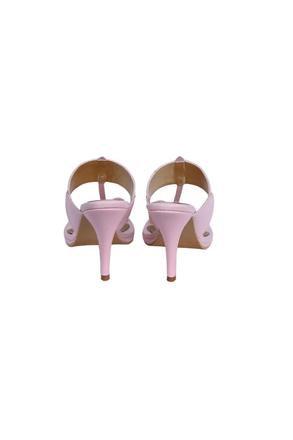 Pink Mukaish Kolhapuri Heels