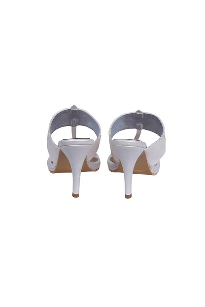 Ivory Mukaish Kolhapuri Heels