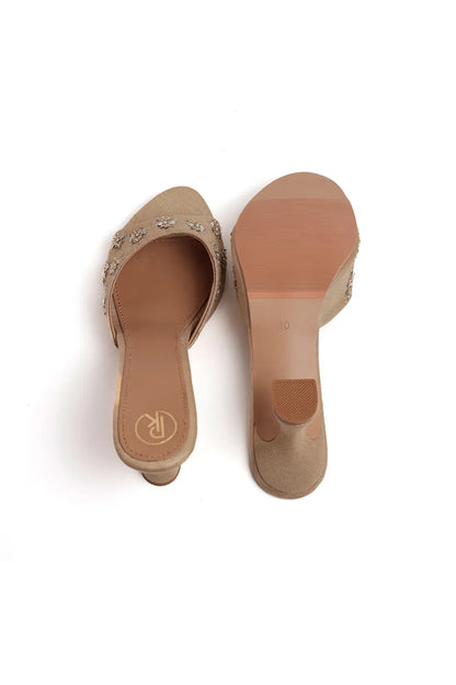 Gold Butti Heels