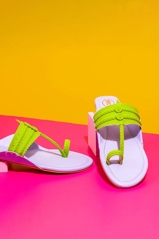 Nela Color Block Kolhapuri