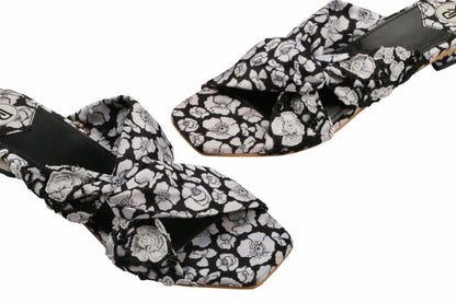 Black Poppy Sandals