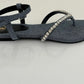 DENIM V STRAP SANDALS