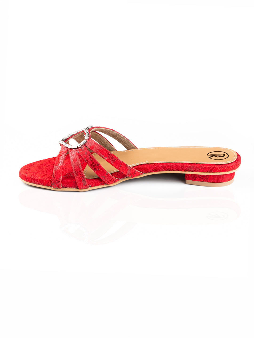 Rouge - Embroidered Flats