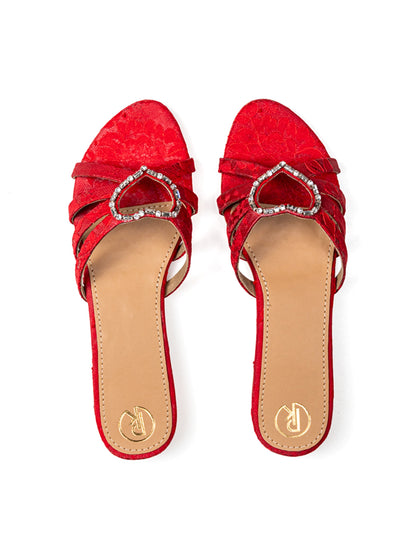 Rouge - Embroidered Flats