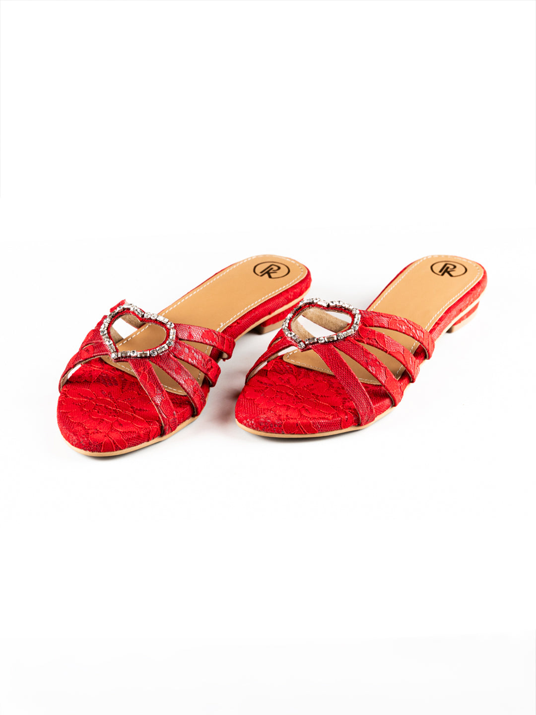 Rouge - Embroidered Flats