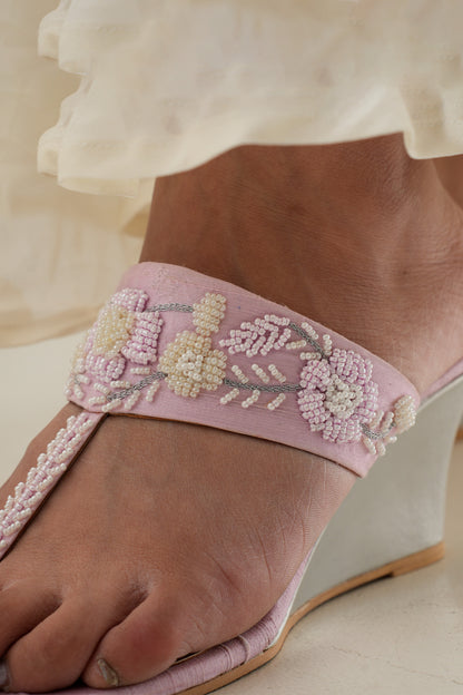 Blush Pink Rose wedges