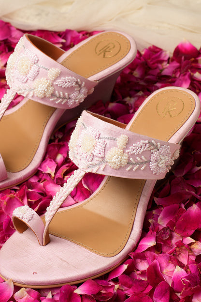 Blush Pink Rose wedges