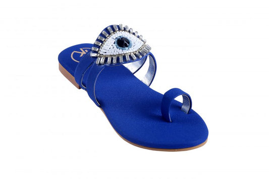 BLUE EVIL EYE FLATS