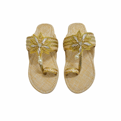 Suede Lotus Kolhapuri