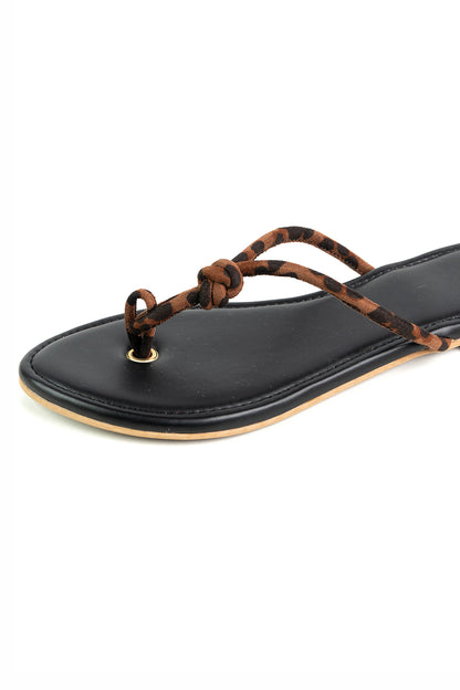 safari Flats - Brown and Black